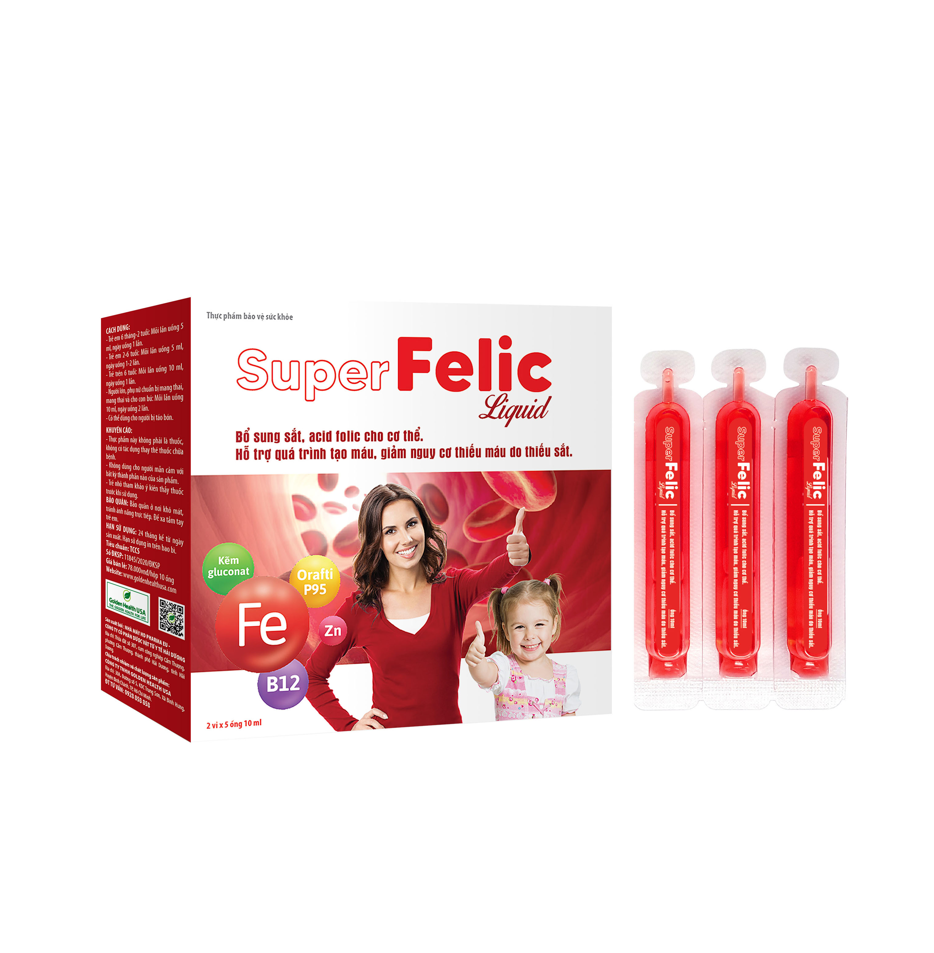SUPER FELIC SIRO- Bổ sung sắt, acid folic cho cơ thể