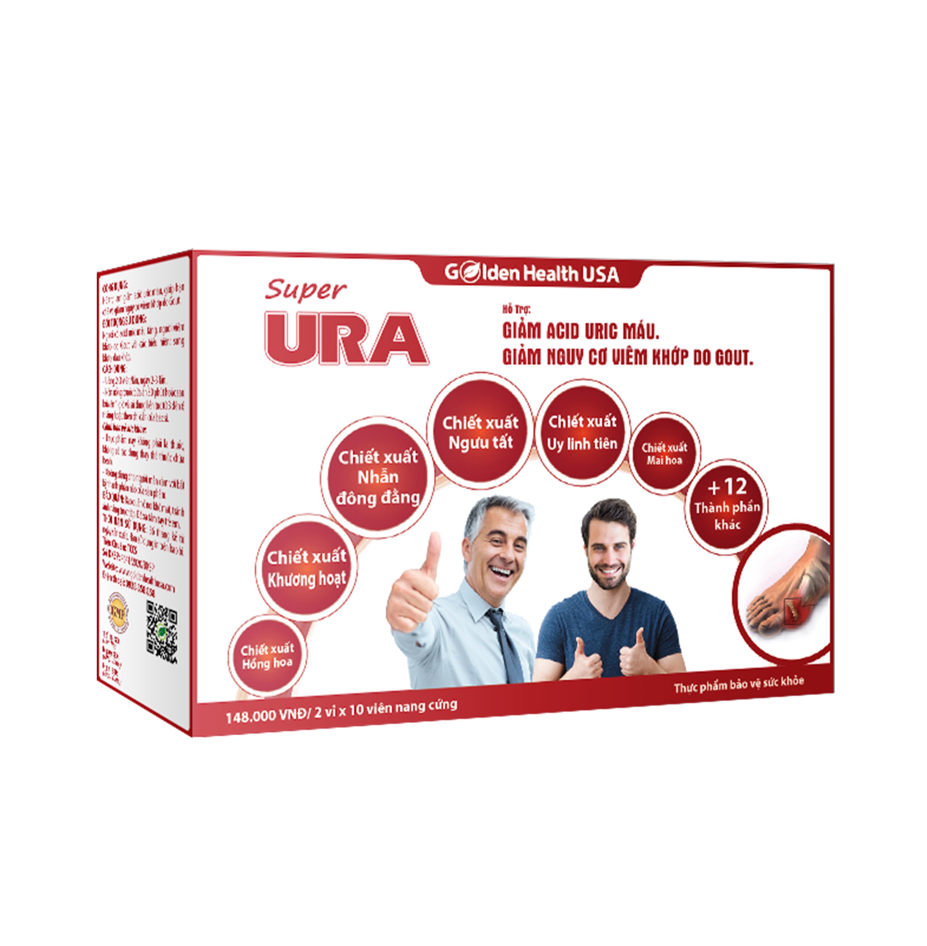SUPER URA- Giúp hạn chế và giảm nguy cơ viêm khớp do Gout
