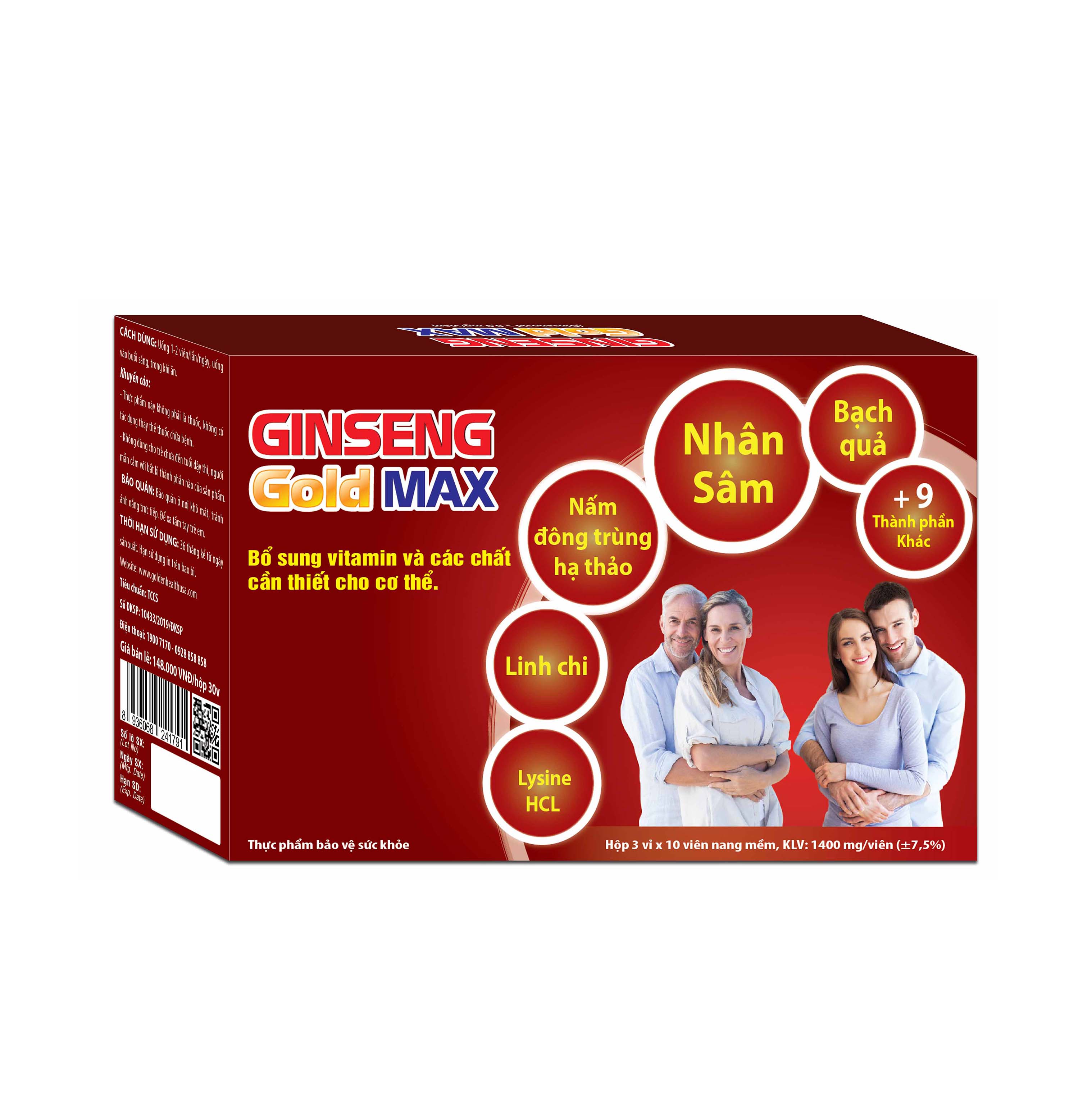 GINSENG GOLD MAX- Bổ sung vitamin và các dưỡng chất cần thiết giúp bồi bổ, nâng cao sức khỏe...
