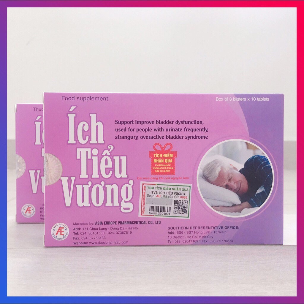 Viên Uống Hỗ Trợ Cải Thiện Rối Loạn Chức Năng Bàng Quang Ích Tiểu Vương