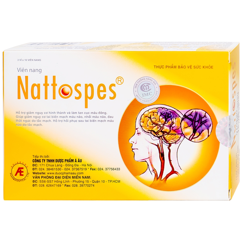 Viên Nang Nattospecs Tăng Cường Tuần Hoàn Não