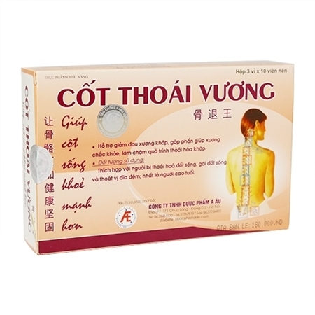 Viên Uống Cốt Thoái Vương Hỗ Trợ Điều Trị Thoái Hóa Cột Sống