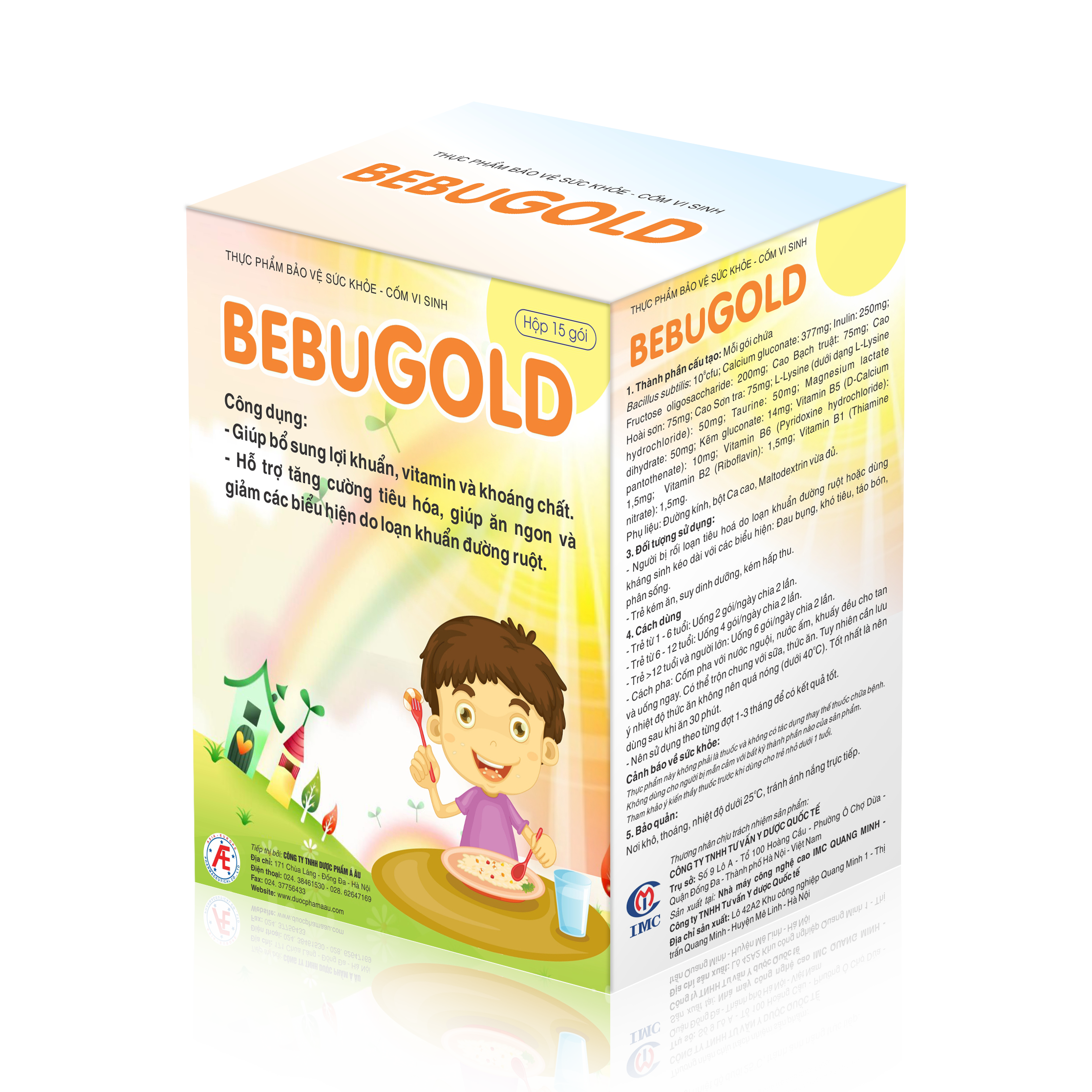 Cốm Vi Sinh Bebugold Imc 15 Gói