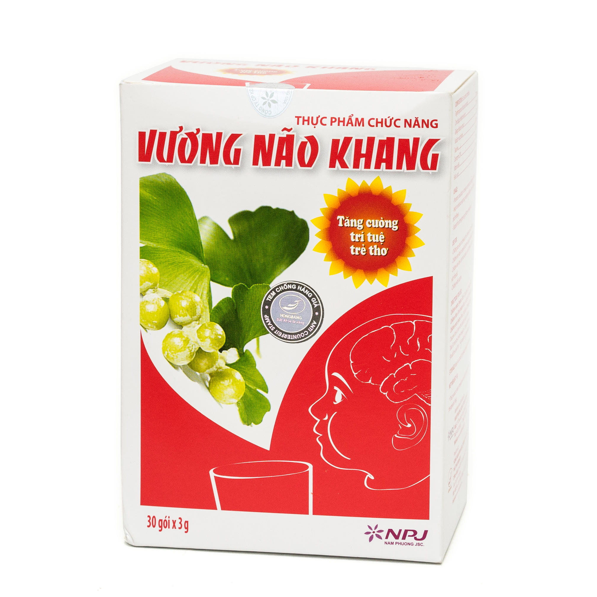 Viên Uống Tăng Cường Trí Tuệ Cho Trẻ Vương Não Khang 30 Gói