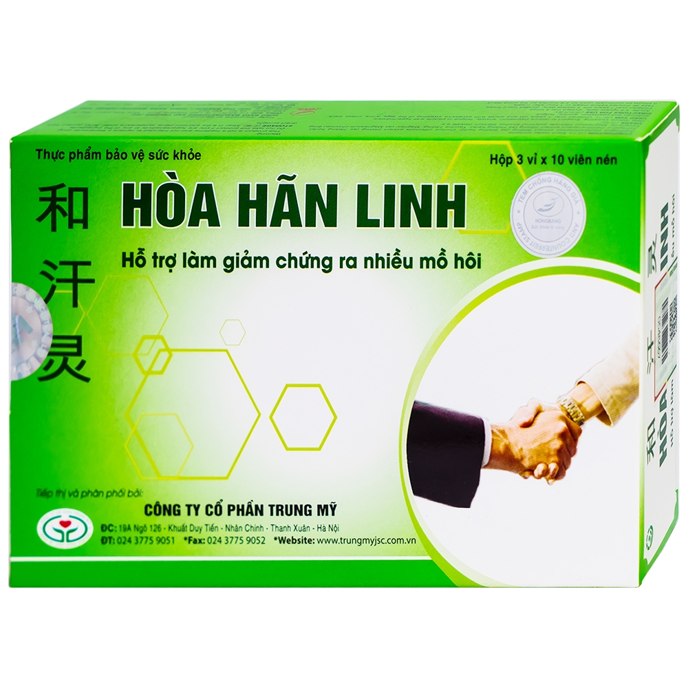 Viên Uống Hòa Hãn Linh Hồng Bàng Giảm Chứng Tiết Mồ Hôi Nhiều