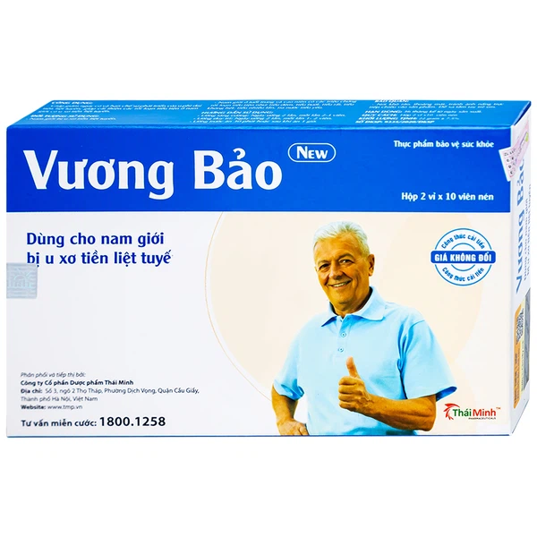 Viên Uống Hỗ Trợ Điều Trị Phì Đại Tiền Liệt Tuyến Vương Bảo 20 Viên
