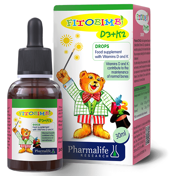 Fitobimbi D3+K2 Drops - Hỗ trợ trẻ hấp thu canxi, giúp xương, răng chắc khỏe