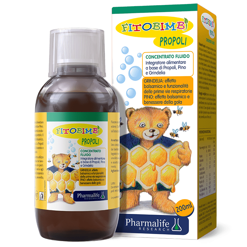 FITOBIMBI PROPOLI - SIRO THẢO DƯỢC HỖ TRỢ GIẢM HO, RÁT HỌNG CHO BÉ