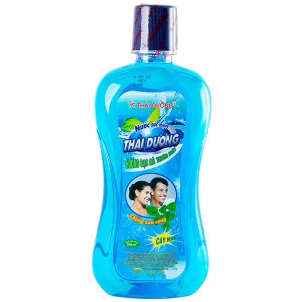Nước Súc Miệng Thái Dương 500Ml Hương Bạc Hà Vệ Sinh Răng, Miệng (Chai)