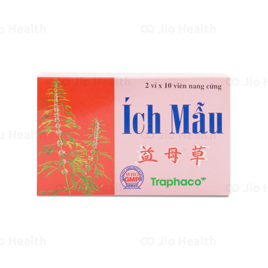 Thuốc Ích Mẫu Traphaco Trị Đau Bụng Kinh, Kinh Nguyệt Không Đều (2 Vỉ X 10 Viên)