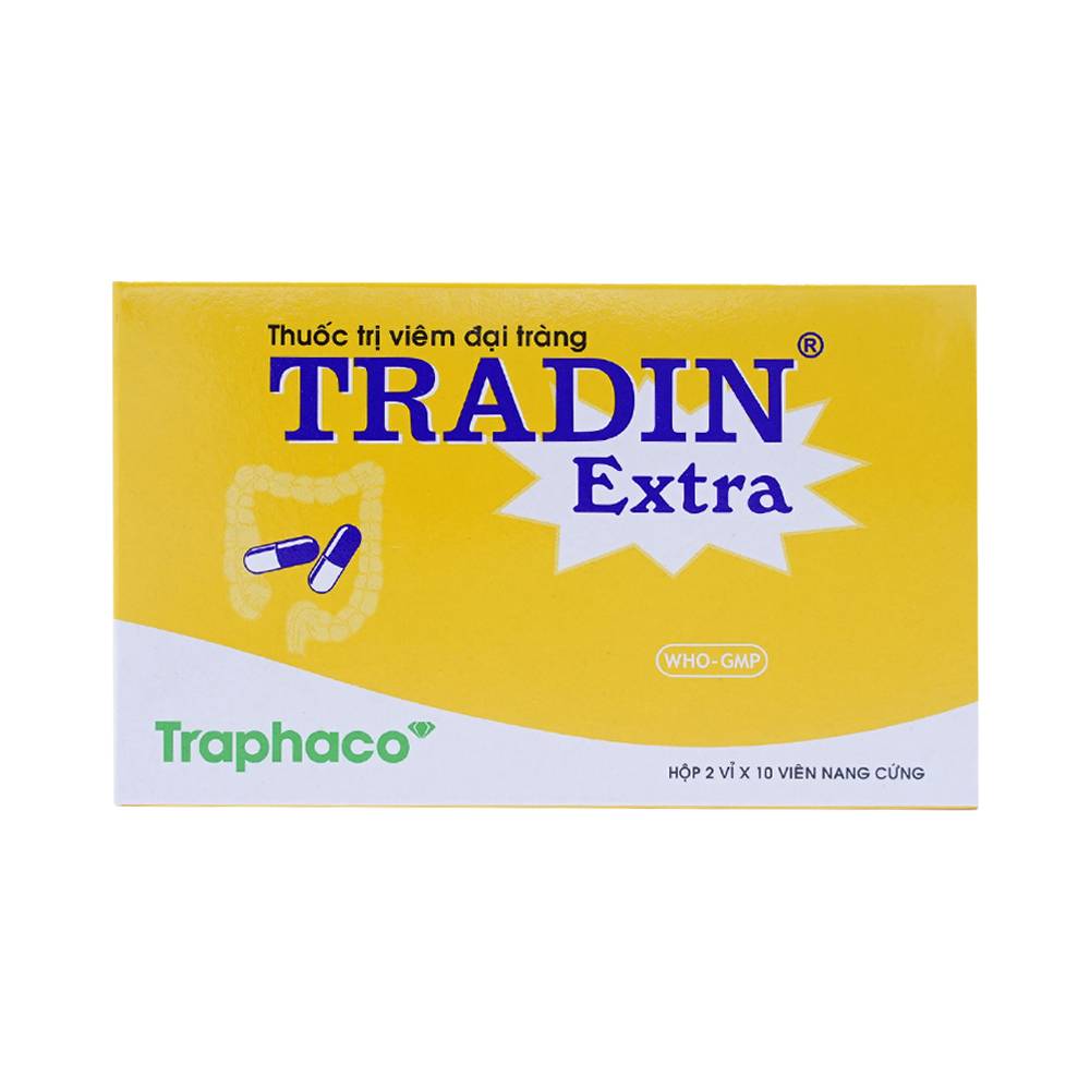 Thuốc Tradin Extra Traphaco Trị Viêm Đại Tràng (2 Vỉ X 10 Viên)
