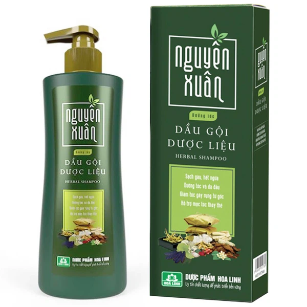 Dầu Gội Dược Liệu Nguyên Xuân Xanh Lá - Phù Hợp Cho Tóc Khô Và Hư Tổn 250Ml