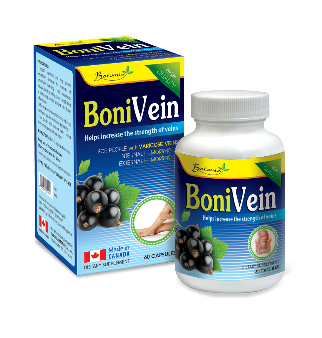 Viên Uống Bonivein Botania Hỗ Trợ Điều Trị Bệnh Trĩ (30 Viên)