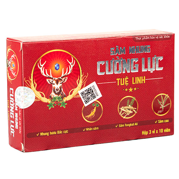 Sâm Nhung Cường Lực Tuệ Linh, hỗ trợ tăng nội tiết tố nam testosteron