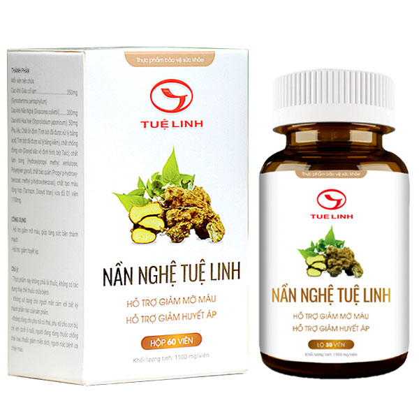 Nần nghệ Tuệ Linh, hỗ trợ giảm mỡ máu, hỗ trợ giảm huyết áp