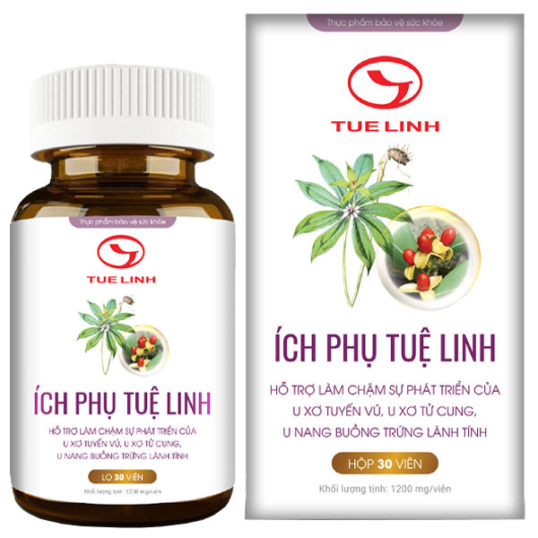Ích phụ Tuệ Linh, hỗ trợ làm chậm sự phát triển của u xơ, u nang lành tính