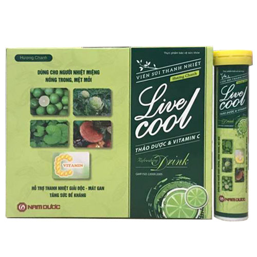 Viên Sủi Thanh Nhiệt Live Cool hương chanh