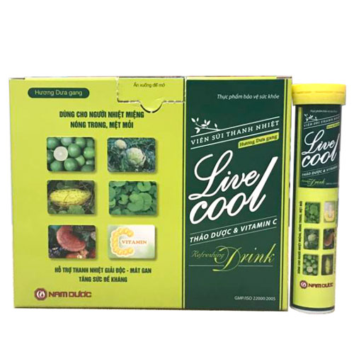 Viên sủi thanh nhiệt Livecool hương dưa gang