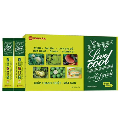 Bột sủi thanh nhiệt Live Cool hương dưa gang