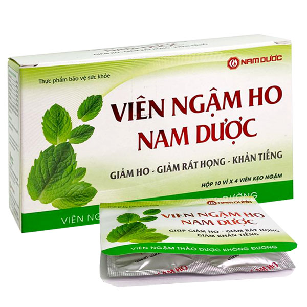 Viên ngậm ho Nam Dược, hỗ trợ làm giảm các chứng ho gió, khan, đờm