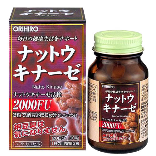 Viên uống chống đột quỵ Nattokinase Orihiro 2000FU