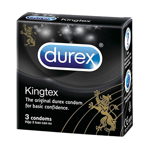 Bao cao su Durex Kingtex, mang lại cảm giác mãnh liệt khi yêu