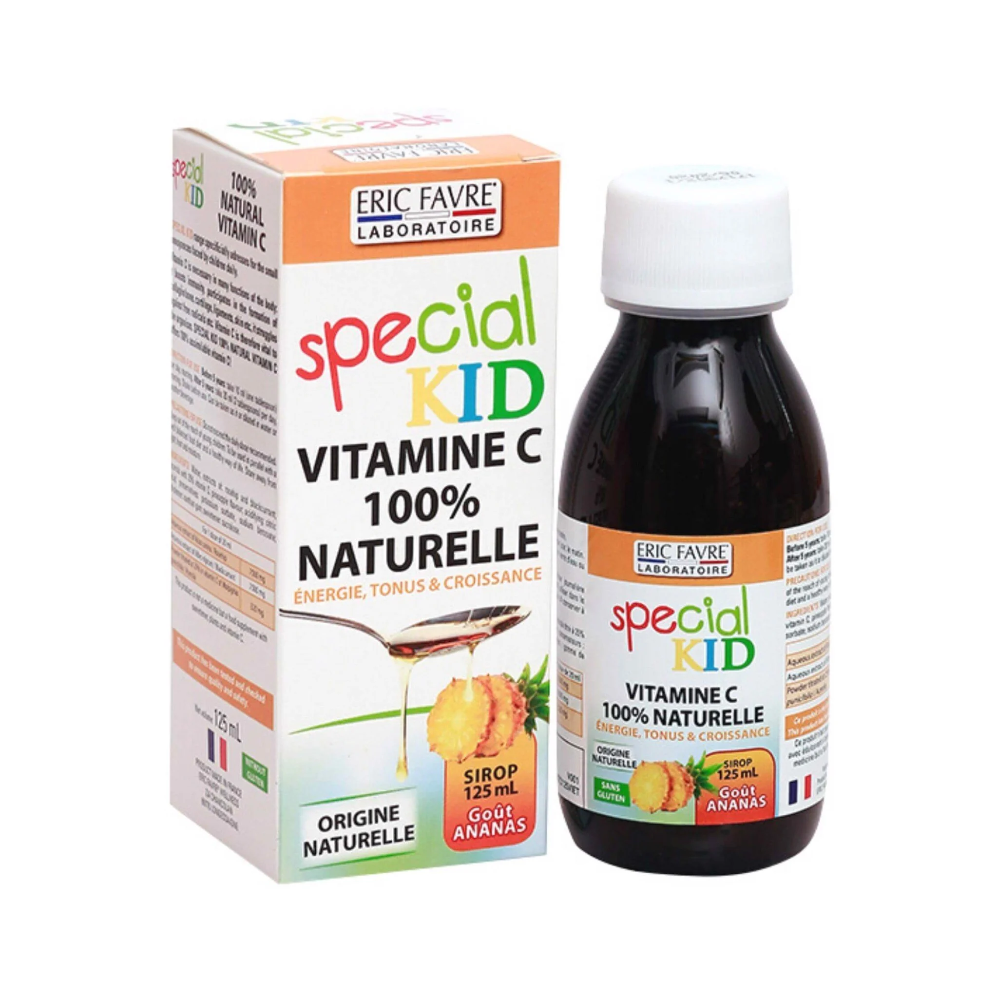 Siro bổ sung Vitamine C hữu cơ tự nhiên, tăng cường sức đề kháng - Special Kid Vitamine C 100% Naturelle [Nhập khẩu Pháp]