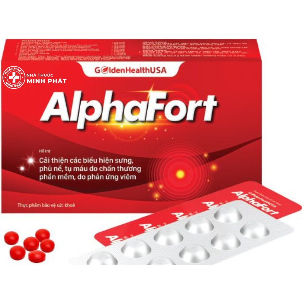 ALPHAFORT- Hỗ trợ kháng viêm, giảm sưng đau