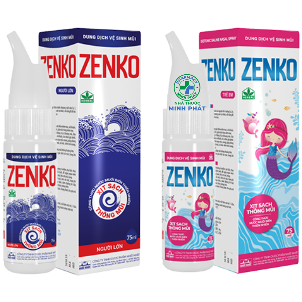 DUNG DỊCH VỆ SINH MŨI ZENKO NGƯỜI LỚN VÀ TRẺ EM