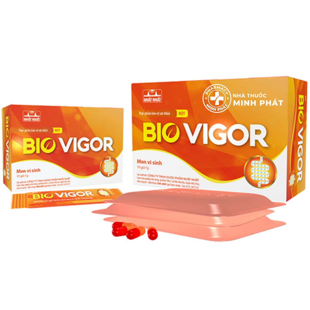 MEN VI SINH BIO VIGOR (Hộp 3 vỉ x 10 viên nang)