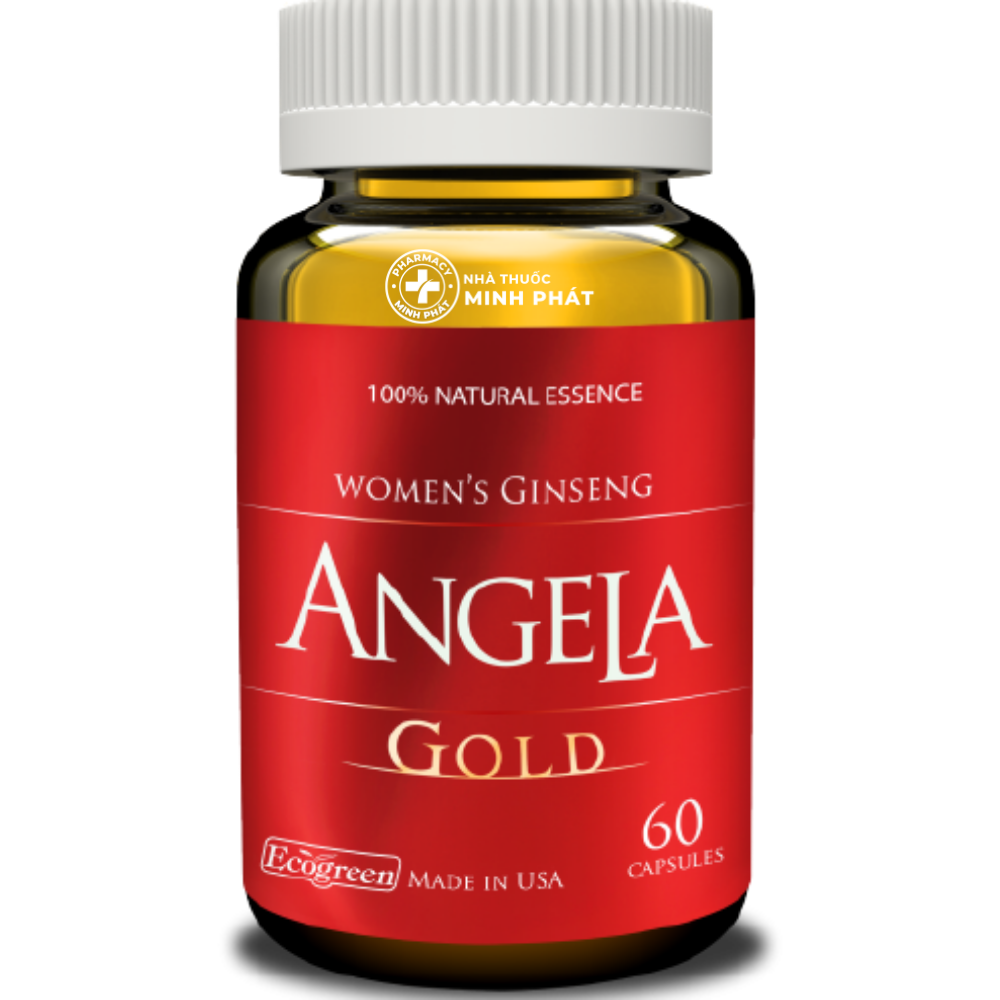 Viên Sâm Angela Gold Ecogreen Tăng Cường Sắc Đẹp, Sinh Lý Nữ 60 Viên
