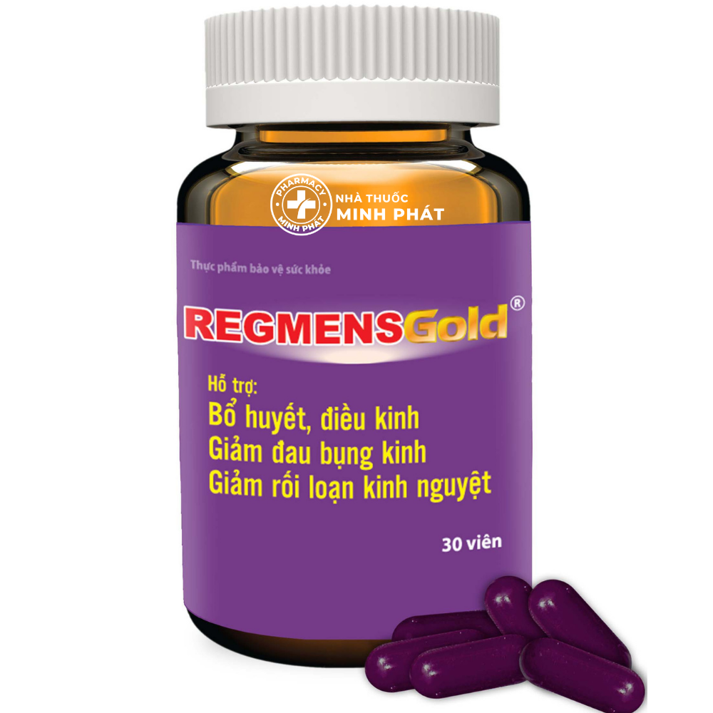 REGMENS GOLD- Bổ huyết, lưu thông khí huyết, điều hòa kinh nguyệt