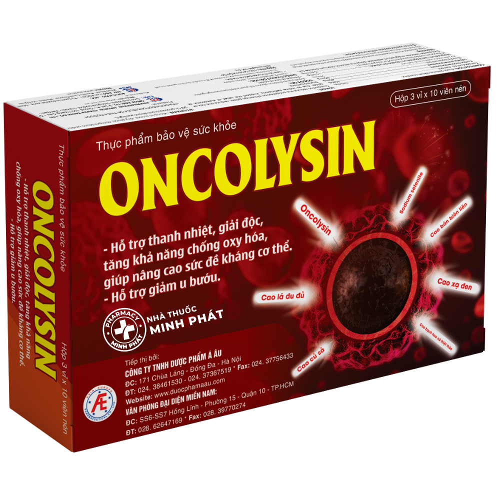 ONCOLYSIN-TĂNG CƯỜNG SỨC ĐỀ KHÁNG, HỖ TRỢ GIẢM U BƯỚU