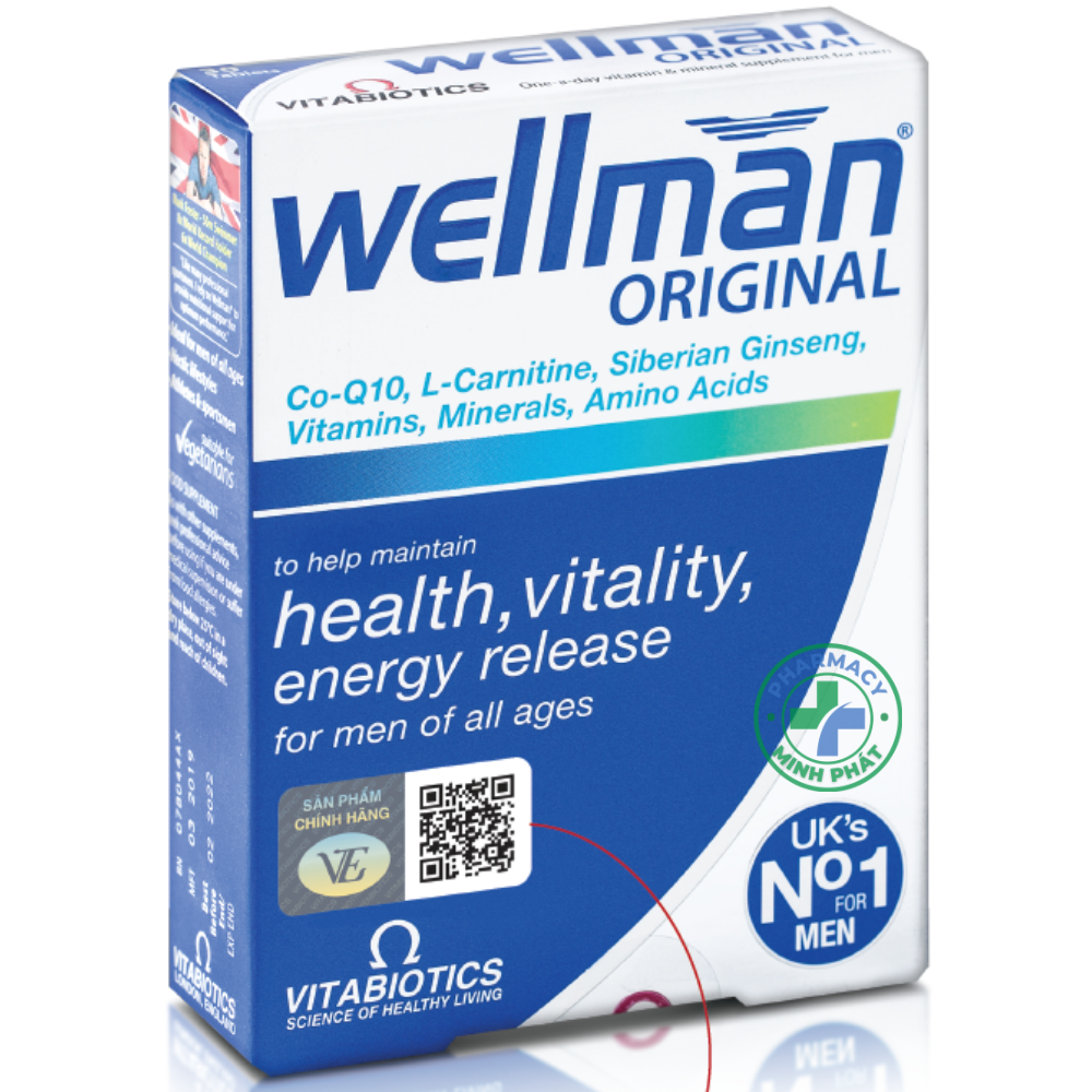 Wellman - Hỗ trợ Tăng cường Sức khỏe cho phái mạnh