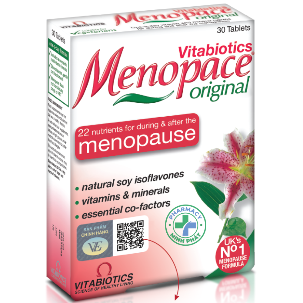 Menopace - Hỗ trợ Cân bằng nội tiết tố cho PN giai đoạn tiền mãn kinh & mãn kinh