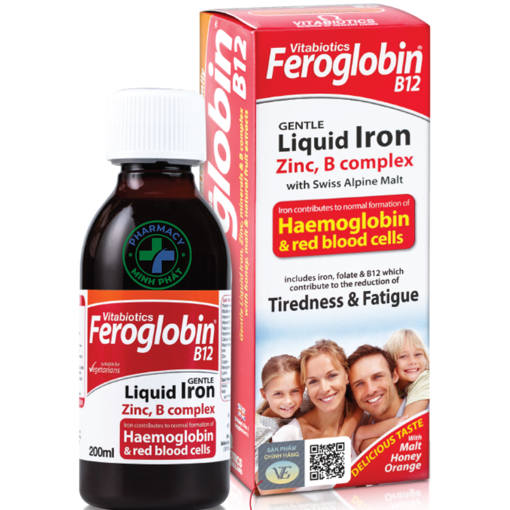 Feroglobin B12 Liquid cho bé từ 1 tuổi - Hỗ trợ tăng tạo máu