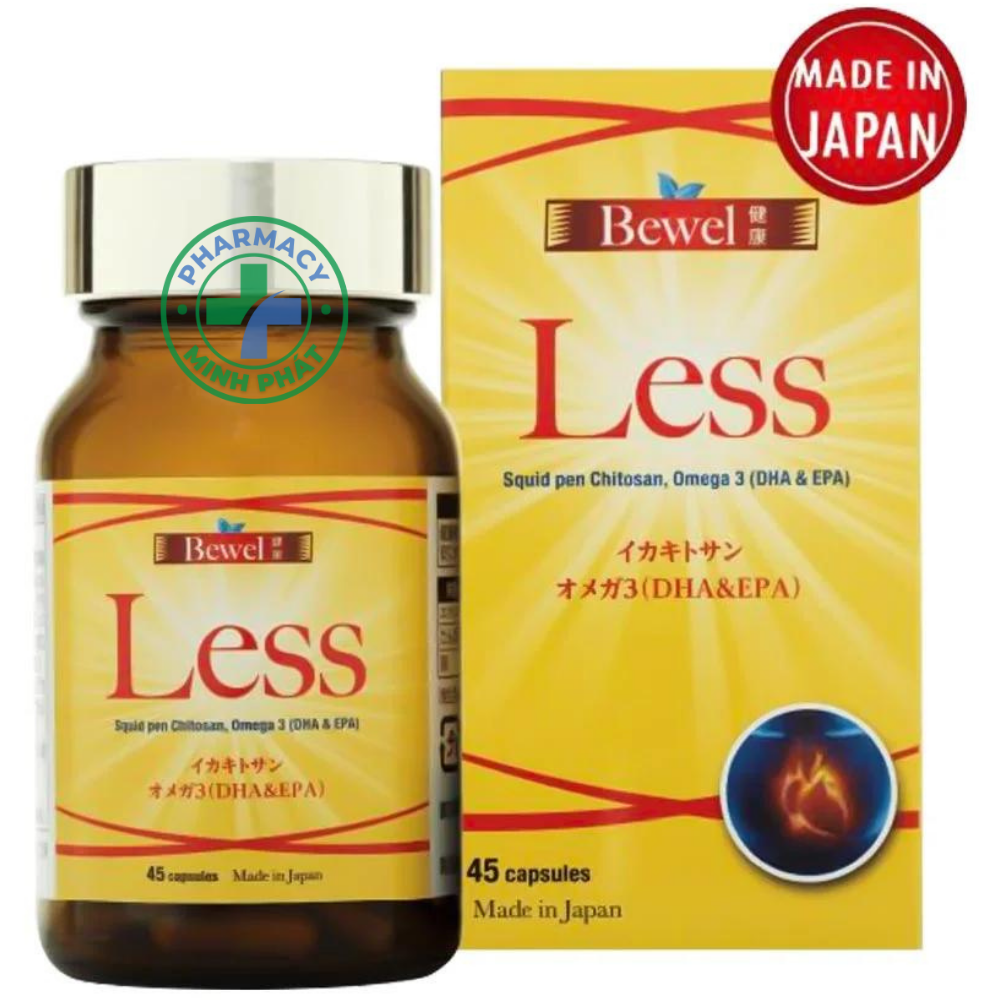 BEWEL LESS VIÊN UỐNG KIỂM SOÁT MỠ MÁU, GIẢM CHOLESTEROL TỪ NHẬT BẢN