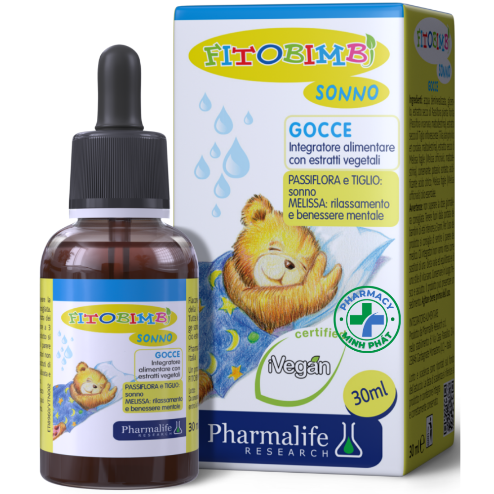 Fitobimbi Sonno - Thảo dược Châu Âu giúp bé ngủ ngon giấc