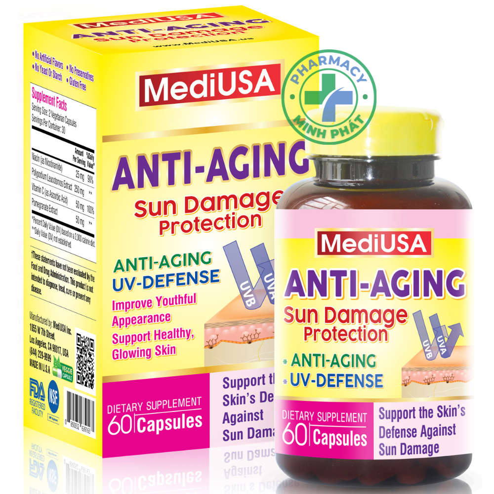 Anti – Aging Sun Damage Protection MediUSA Chống Lão Hóa Da