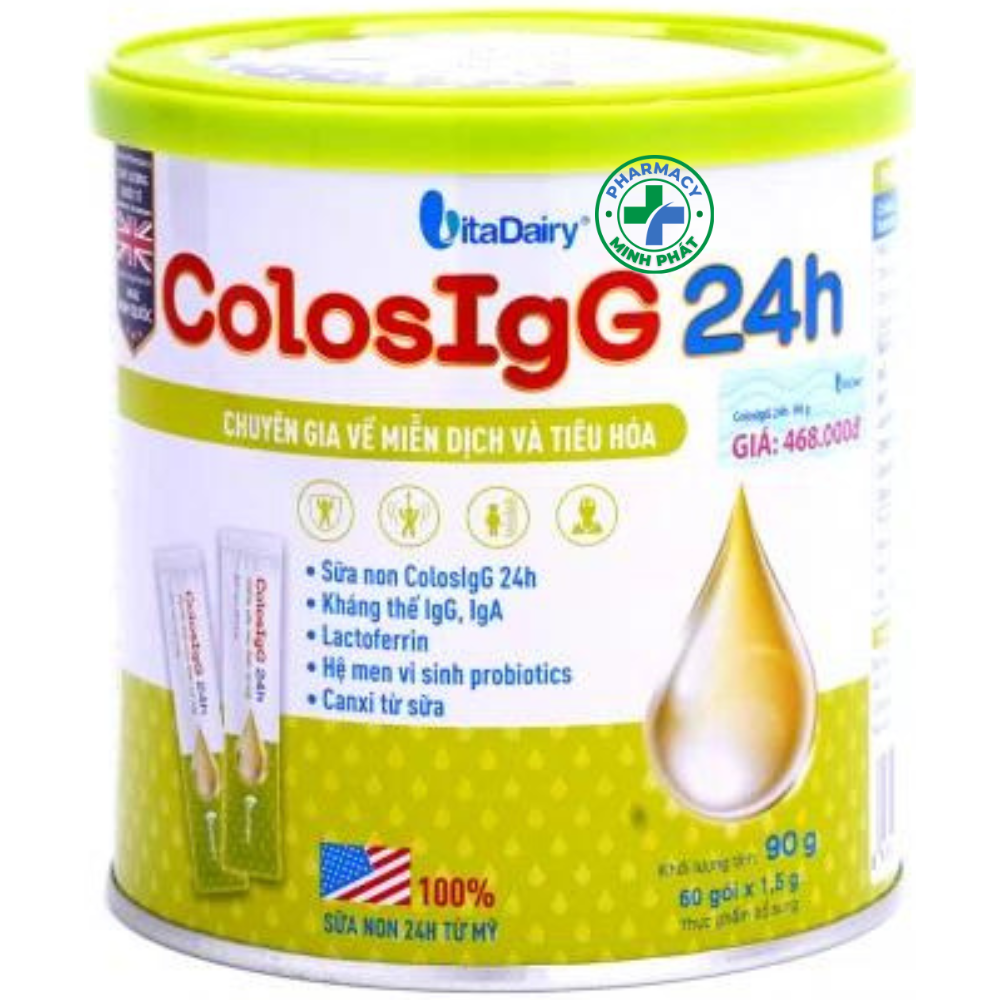 Sữa non ColosIgG 24h (Hộp 60 gói x 1,5g)
