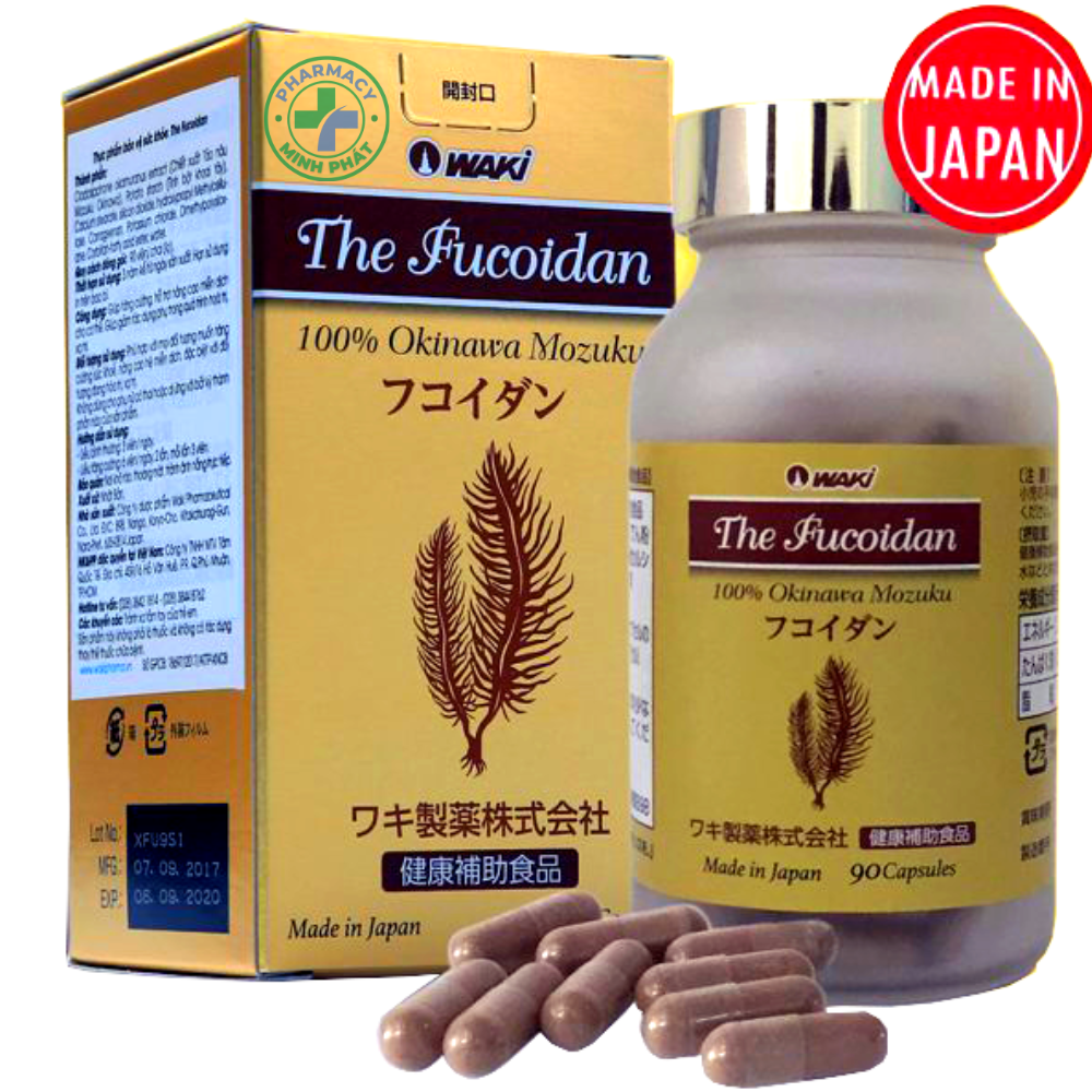 Viên uống hỗ trợ điều trị ung thư Waki The Fucoidan 90 viên