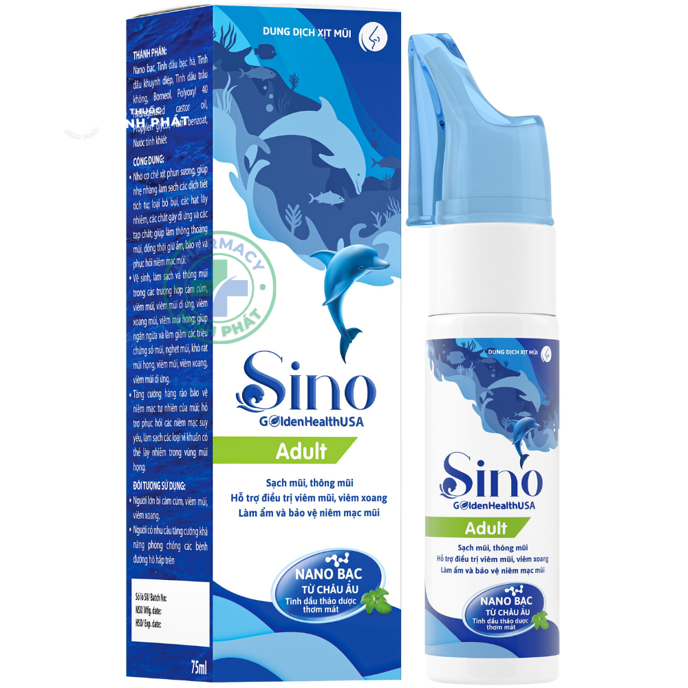 XỊT MŨI SINO- làm sạch và thông mũi