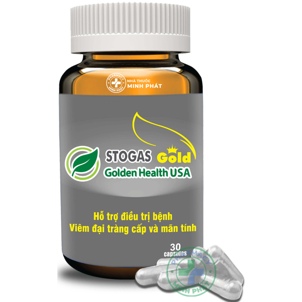 STOGAS GOLD - Hỗ trợ điều trị bệnh viêm đại tràng cấp và mãn tính.