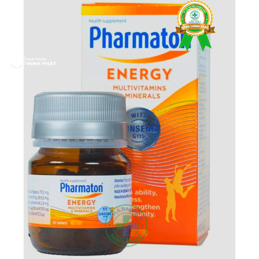 Viên Uống Bổ Sung Năng Lượng Pharmaton Energy Multivitamins Minerals With Ginseng 30V