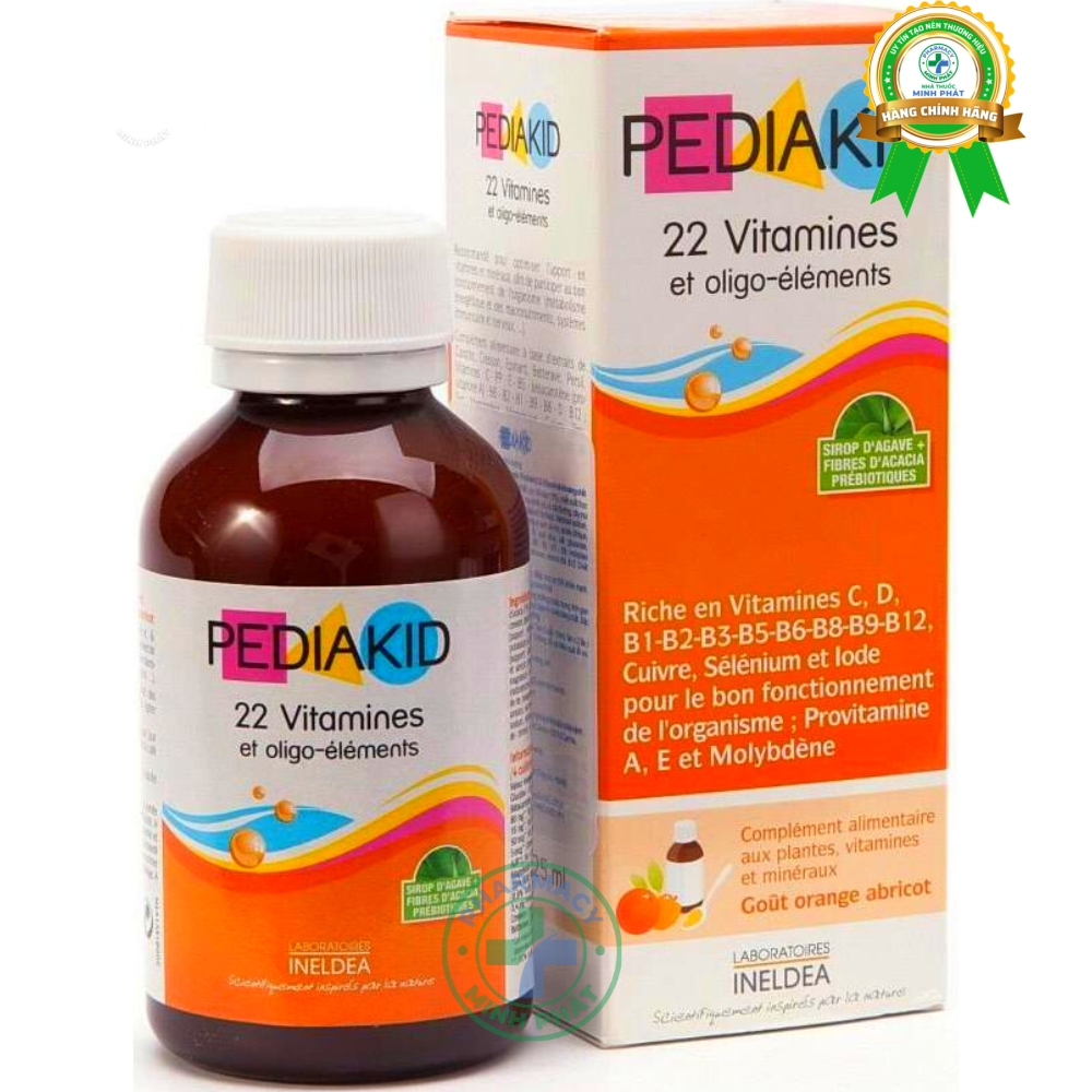 Siro Pediakid 22 Vitamines Bổ Sung Vitamin Và Khoáng Chất 125Ml