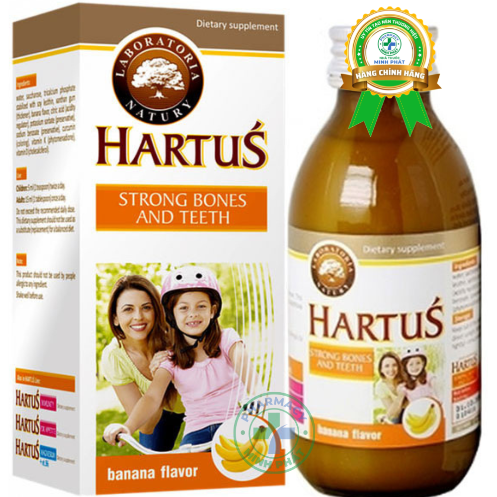 Hartus Strong Bones and Teeth, hỗ trợ giúp xương phát triển, răng chắc khỏe