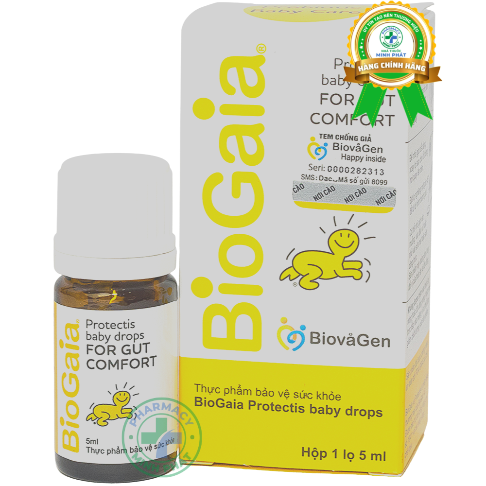 Men Vi Sinh Biogaia Protectis Baby Drops Hỗ Trợ Cải Thiện Hệ Vi Sinh Đường Ruột 5Ml