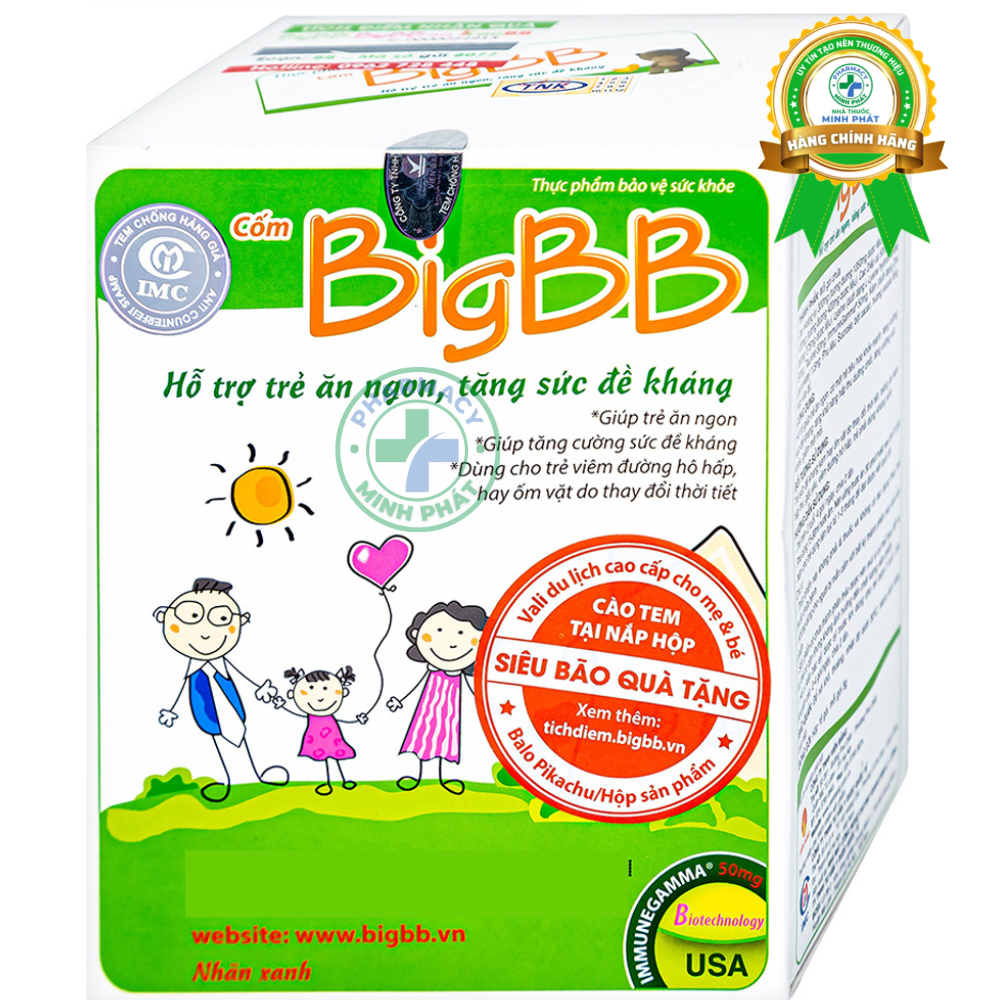 Cốm Giúp Trẻ Ăn Ngon Bigbb 16 Gói