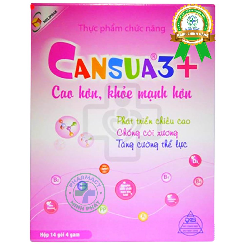 CANSUA 3+ - HỖ TRỢ TĂNG CƯỜNG PHÁT TRIỂN CHIỀU CAO